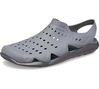 Crocs Mens Swiftwater Wave Shoes, Charcoal/Graphite, 6