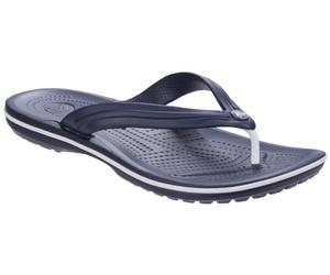Crocs Mens Unisex Crocband Flip Flops - Navy - Size UK 9