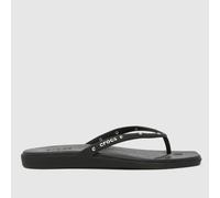 Crocs Women Flip,Miami Studded Flip,Black,6 UK Women
