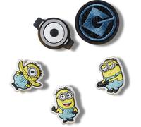 Crocs Unisex's Minions 5 Pack Shoe Charms, Multicolor, One Size