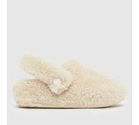 Crocs Natural Classic Cozzzy Unisex Junior Slippers UK 2 (EU 34)