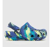 Crocs Navy & Green Classic Clog Boys Toddler Sandals UK 7 (EU 24)