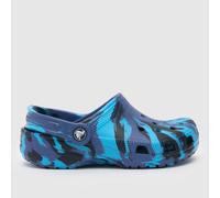 Crocs Navy Multi Classic Marble Clog Boys Junior Sandals UK 2 (EU 34)