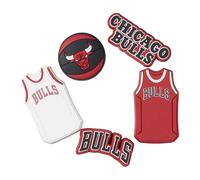 Crocs Nba Chicago Bulls Jibbitz 5er Pack Pin Red