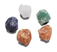 Crocs Pack of 5 Glitter & Glam Jibbitz Shoe Charms - Gem Rock - One Size