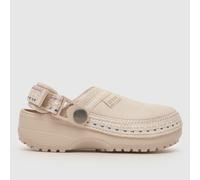 Crocs Pale Pink Classic Crafted Stitch Clog Girls Junior Sandals UK 13 (EU 31)