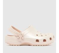 Crocs Pale Pink Classic Pearl Clog Girls Junior Sandals UK 12 (EU 30)