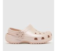 Crocs Pale Pink Classic Pearl Clog Girls Toddler Sandals UK 10 (EU 28)