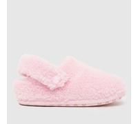 Crocs Pink Classic Cozzzy Girls Junior Slippers UK 2 (EU 34)