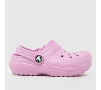 Crocs Pink Classic Lined Clog Girls Toddler Sandals UK 9 (EU 26)