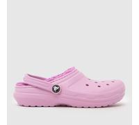 Crocs Pink Classic Lined Clog Girls Youth Sandals UK 4 (EU 36)