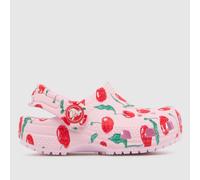 Crocs Pink Multi Classic Cherry Clog Girls Toddler Sandals UK 10 (EU 28)