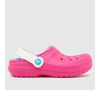Crocs Pink Multi Classic Lined Clog Girls Junior Sandals UK 11 (EU 29)