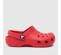 Crocs Red Classic Clog Junior Sandals UK 13 (EU 31)