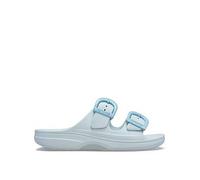 Crocs Saturday Enamel Buckle Sandal, Blue, Size 6, Women Blue