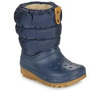 Crocs Unisex Kids, Classic Neo Puff Boot K, Navy/Gum, 2 UK Child