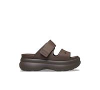 Crocs Soho Two Strap Flatform Sandals Dark Brown