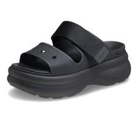 Crocs Soho Two-Strap Sandals, Platform Sandals, Black, 5