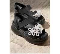 Soho Wedge Sandals Black