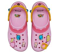 Crocs Super Mario Princess Peach Classic Platform Clog Pink 7 Jibbitz Size 25.0