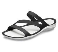 Crocs Swiftwater Sandal Women, Women’s Open Toe Sandals, Black (Black/White 066), 6 (38/39 EU)))