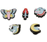 Crocs Unisex's Tattooed Retro 5 Pack Shoe Charms, One Size