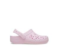 Crocs Toddler Classic Floral Cut-out Clog, Pink, Size 6 Younger Pink