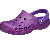 Crocs Unised Adult Baya Seasonal Printed Clogs, Gliter Neon Purple, 8 UK Men / 10.5 UK Women