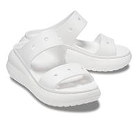 Crocs Unisex-Adult Classic Crush Platform Sandals, White, 11 UK Men / 13 UK Women