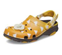 Crocs Unisex-Adult Classic Demon Slayer All Terrain Adjustable Clogs, Zenitsu, Yellow, Size 10 UK Men / 12 UK Women