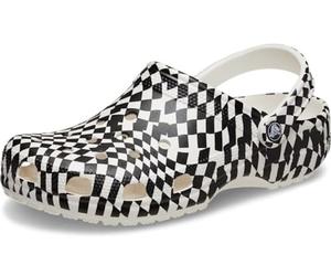 Crocs Unisex-Adult Classic Graphic Clogs, Checkered, 9 UK Men / 11 UK Women
