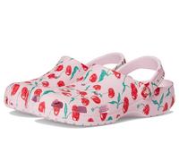 Crocs Unisex-Adult Classic Graphic Clogs, Pink Milk/Cherries, 6 Women/4 Men
