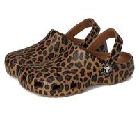 Crocs Unisex-Adult Classic Graphic Clogs, Sepia/Leopard, 7 Women/5 Men