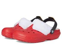 Crocs Unisex-Adult Classic Holiday Lined Clogs, Varsity Red/Multi, 9 UK Men / 11 UK Women