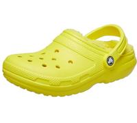 Crocs Unisex Adult Classic Lined Clog, Cyber Yellow, 5 UK Men / 6 UK Women