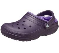 Crocs Unisex-Adult Classic Lined Clog, Dark Iris, 6 Women/4 Men