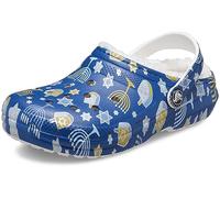 Crocs Unisex-Adult Classic Holiday Lined Clogs, Fuzzy Slippers, Hanukkah, 11 UK Men / 13 UK Women