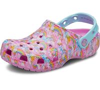 Crocs Unisex Adult Classic Lisa Frank Clogs, Taffy Pink, 13 Women/11 Men