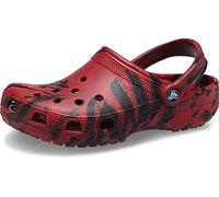Crocs Unisex Adult Classic Marbled Tie-Dye Clogs, Pepper/Black, 10 UK Men / 12 UK Women
