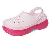 Crocs Unisex-Adult Classic Stacked Clogs Platform Platform, Dragon Fruit, 8 UK Men / 10.5 UK Women