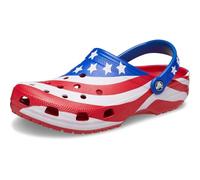Crocs Unisex-Adult Classic United States American Flag Clogs, Multicolor, 6 Women/4 Men