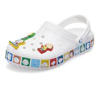 Crocs Unisex-Adult Crocband Peanuts Clogs, Multi, 14 Women/12 Men