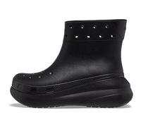 Crocs Unisex-Adult Crush Boot Rain, Black, 7 Women/5 Men