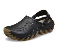 Crocs Unisex-Adult Echo RO Clog, Adjustable Clogs with Rubber Outsole, LiteRide Footbed, Black, 7 UK Men / 8 UK Women