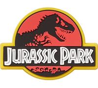 Crocs Unisex-Adult Jibbitz Shoe Charms - Jurrasic Park Dinosaur Shoe Charm Singles, Charms for Boys and Girls, Jurassic World Logo, One Size