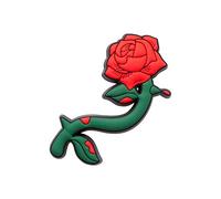 Crocs Unisex-Adult Jibbitz Shoe Charms - Nature and Flower Shoe Charm Singles, Charms for Girls and Boys, Rose Flower, One Size