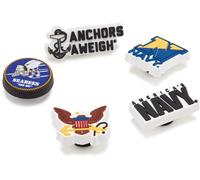 Crocs Unisex-Adult Jibbitz US Military Shoe Charms, Armed Forces Us Navy 5-Pack, Pack Of 5
