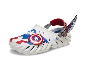 Crocs Unisex-Adult Marvel Captain America Echo Clog, White, 5 UK Men / 6 UK Women