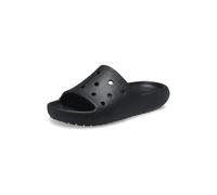 Crocs Unisex Adults,Classic Slide v2, Black, 7 UK Men/ 8 UK Women