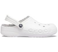 Crocs | Unisex | Baya Lined | Clogs | White / Light Grey | W9/M8